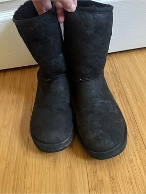 Ugg Australia Classsic Short 5825 BlackSize 8W Sheepskin Boot